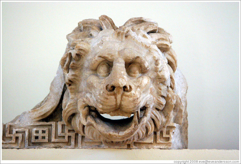 Lion from Tholos.  365-335 BC.  National Archaeological Museum.