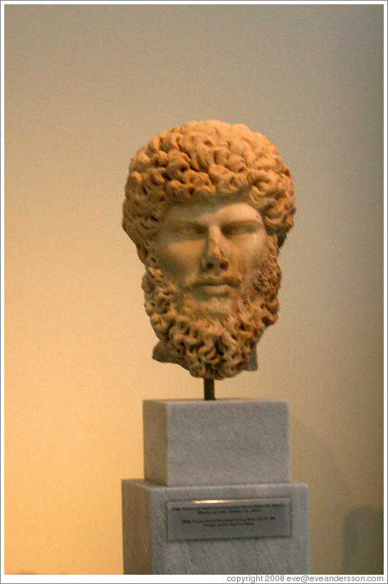 Figure of emperor Lucius Verus.  161-169 AD.  National Archaeological Museum.