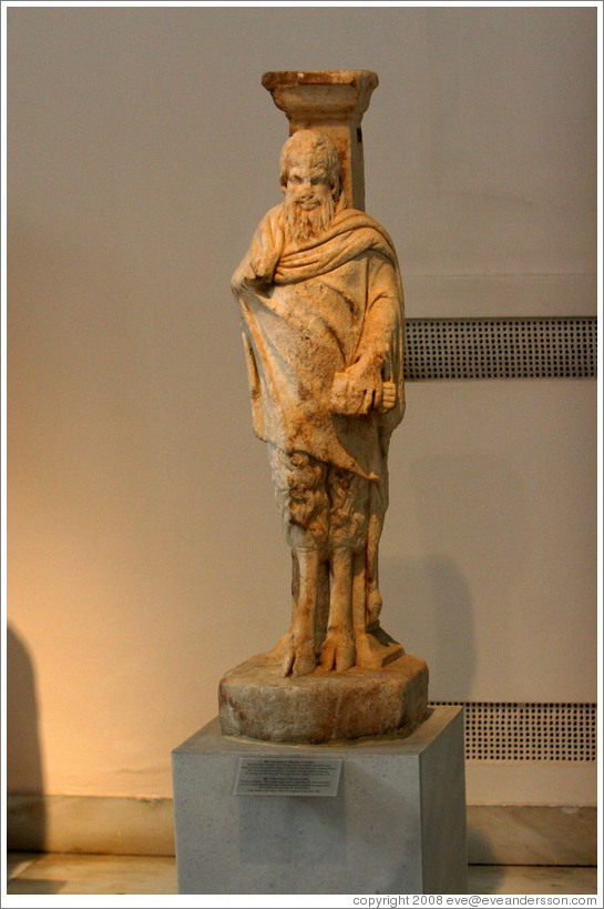 Statue of Pan.  2nd century AD copy of 4th century BC work.  National Archaeological Museum.