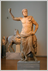 Statue of Poseidon from 125-100 BC.  National Archaeological Museum.