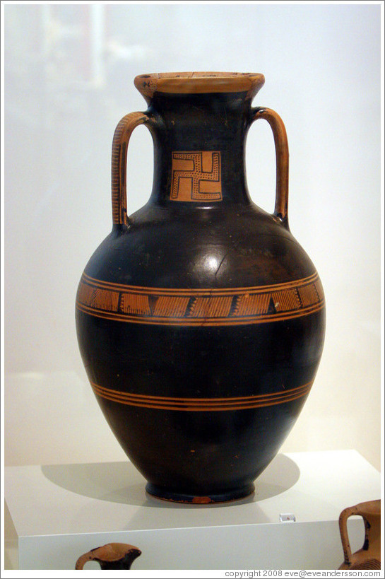 Vase from Thissio, created around 875-800 BC, discovered in 1878.  National Archaeological Museum.