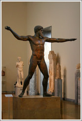 Statue of Zeus or Poseidon from 460 BC.   National Archaeological Museum.