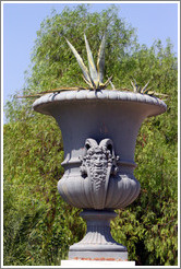 Planter depicting Pan.  National Gardens.