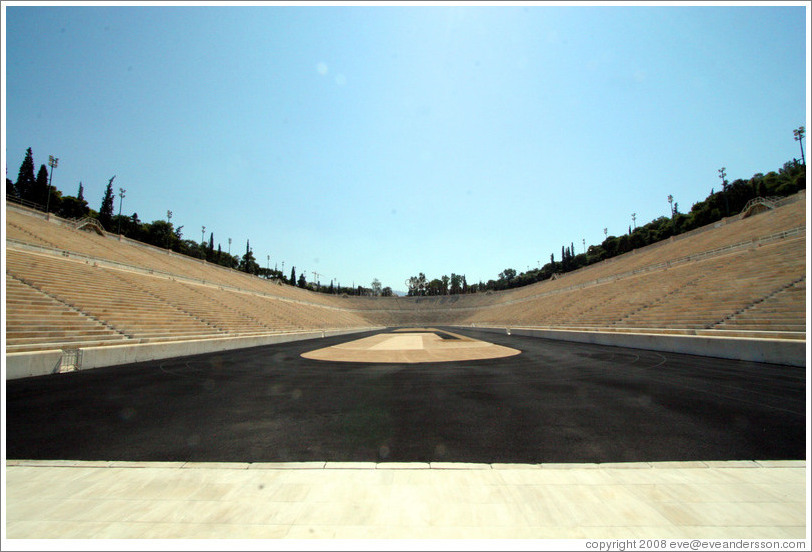 Panathinaiko (&#928;&#945;&#957;&#945;&#952;&#951;&#957;&#945;&#970;&#954;&#972;) Stadium, where the first modern Olympics were held in 1896.