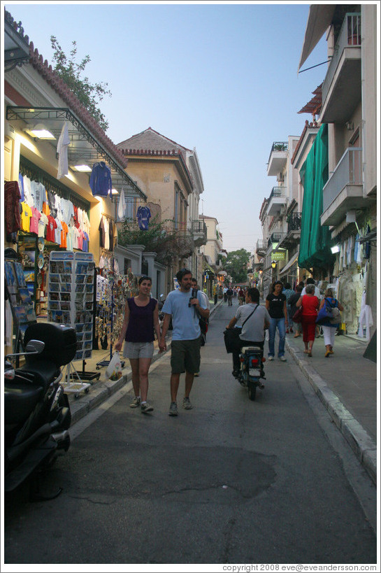 Plaka (&#928;&#955;&#940;&#954;&#945;), an old neighborhood in Athens.