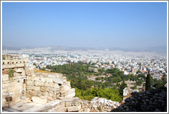 Thissio (&#920;&#951;&#963;&#949;&#943;&#959;), viewed from the Acropolis (&#913;&#954;&#961;&#972;&#960;&#959;&#955;&#951;).