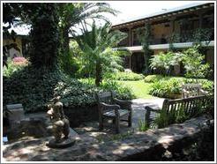 Courtyard at the Casa Santo Domingo hotel.