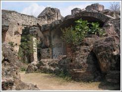 San Francisco church ruins.