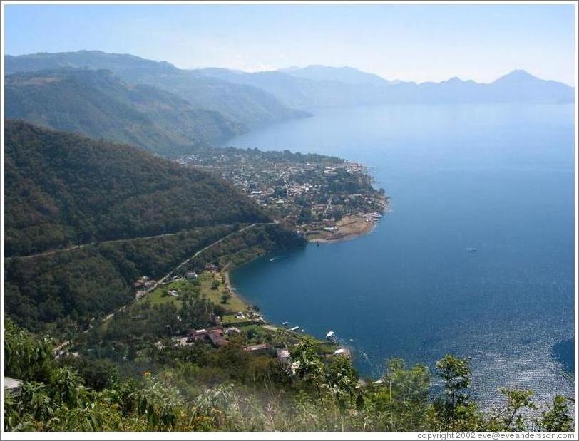 Panajachel, from above.