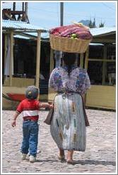 Mother and son, Panajachel.