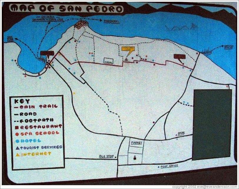 Map of San Pedro.