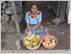 Woman selling fruit, Santiago.