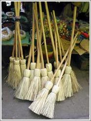 Brooms for sale.