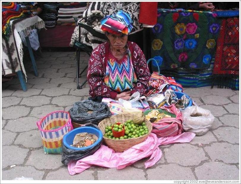 Lady on the ground.