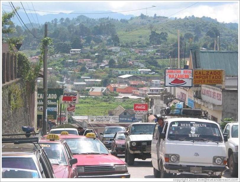 Coban: bustling city and idyllic hills.