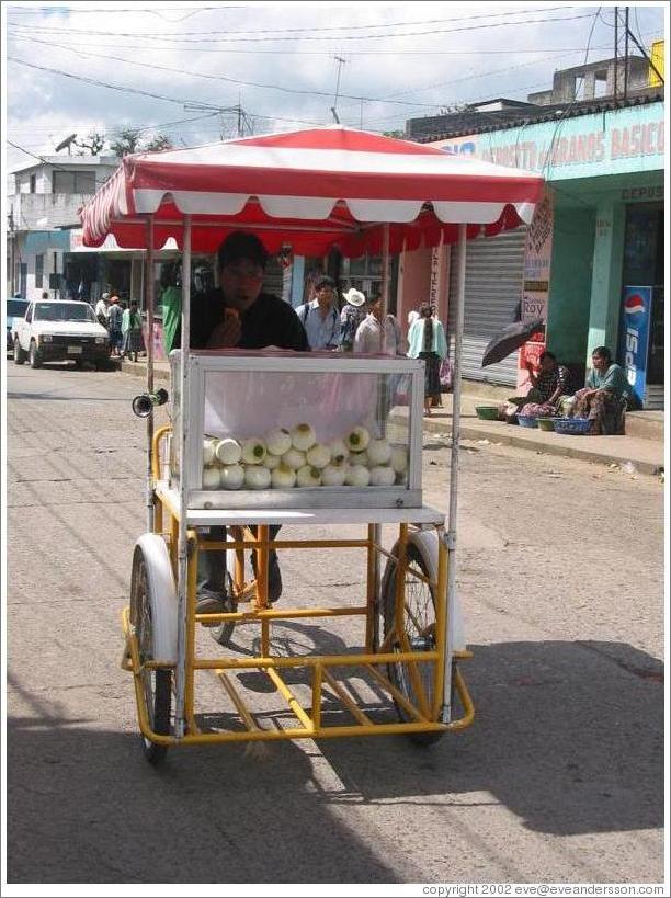 Orange cart.