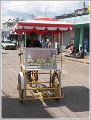 Orange cart.