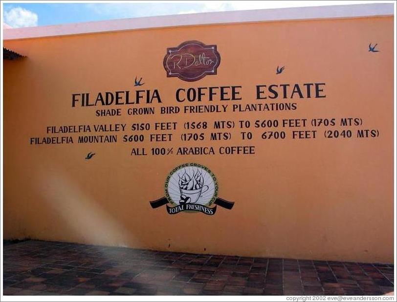 Filadelfia Coffee Estate.  Wall.