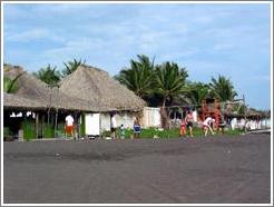 Volleyball at Monterrico beach.