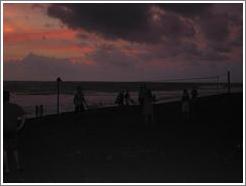 Monterrico beach at sunset.