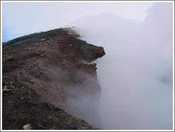 Sulphuric smoke coming from the crater of Volcan Pacaya.