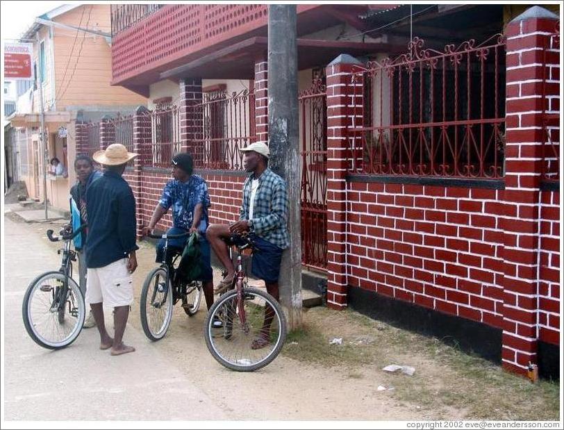 Boys on bikes.