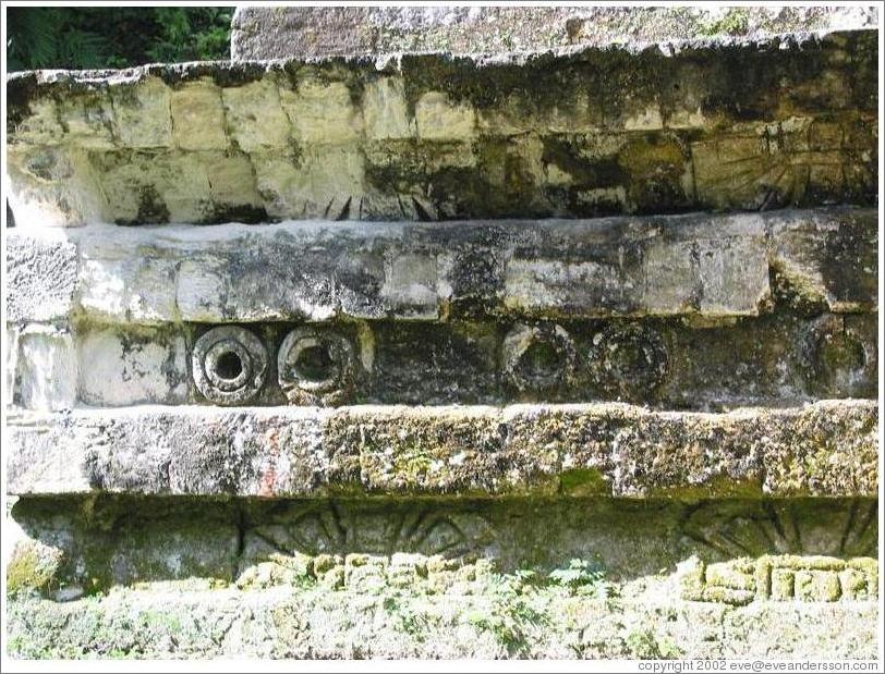 Tikal.  Central Acropolis detail.