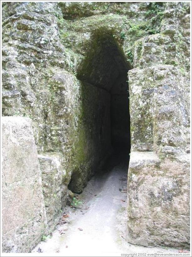Tikal.  Arch within Grupo G.