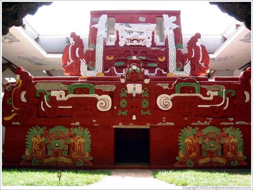 Model of Rosalina Temple, viewed from museum tunnel.