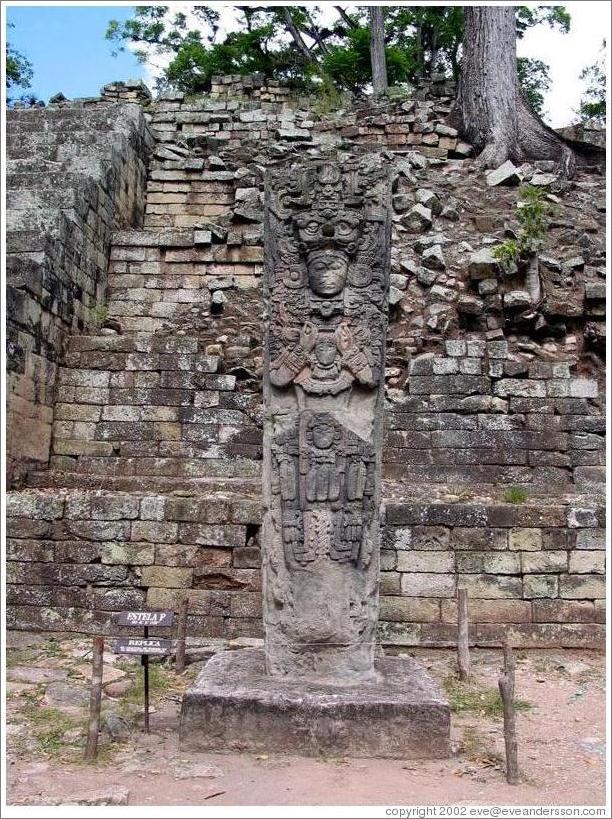 Estela P (replica).  West Plaza.