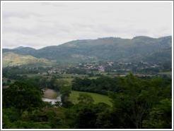 Trail to Los Sapos.  View of town.