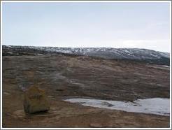 Geysir, the famous geyser after which all geysers were named, rarely erupts these days - all you can see is a bit of steam.