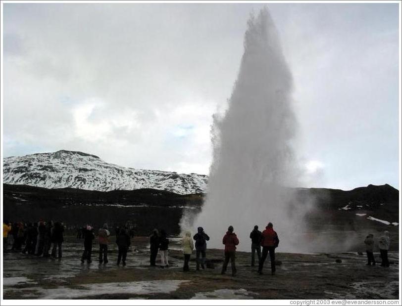 Strokkur geyser.