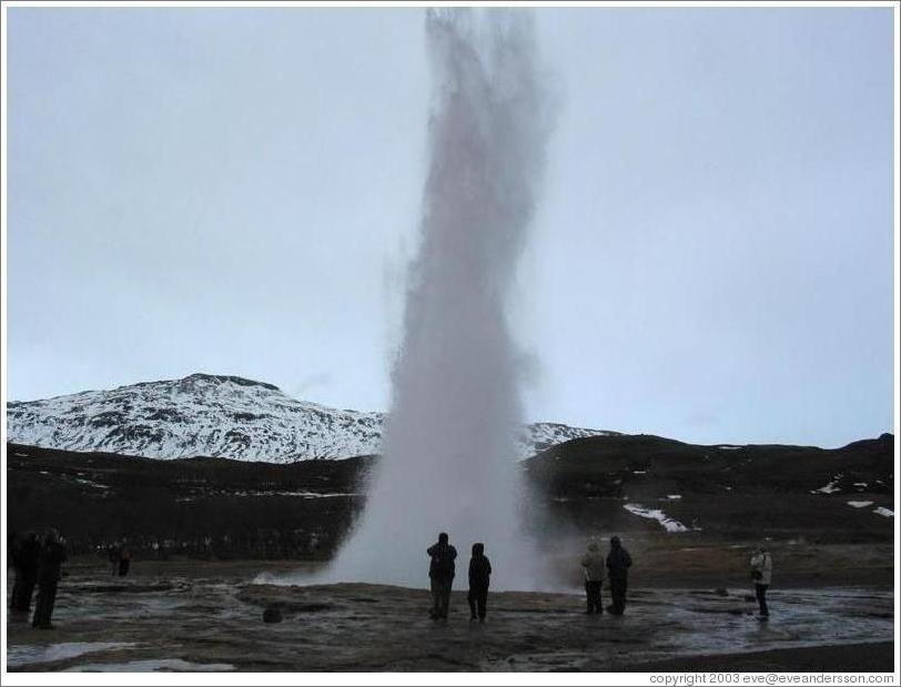 Strokkur geyser.