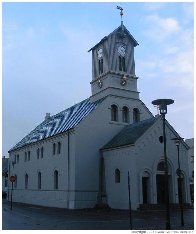 Domkirkja, old church in Reykjavik.