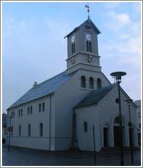 Domkirkja, old church in Reykjavik.