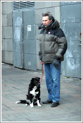 Man and dog.