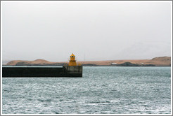 Lighthouse in Reykjavik's harbor.