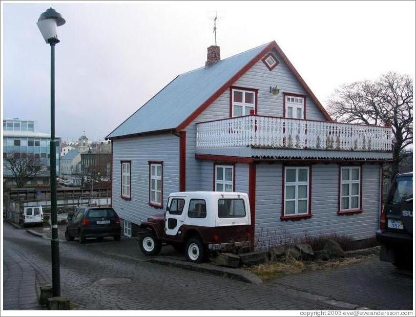 House in old town Reykjavik.