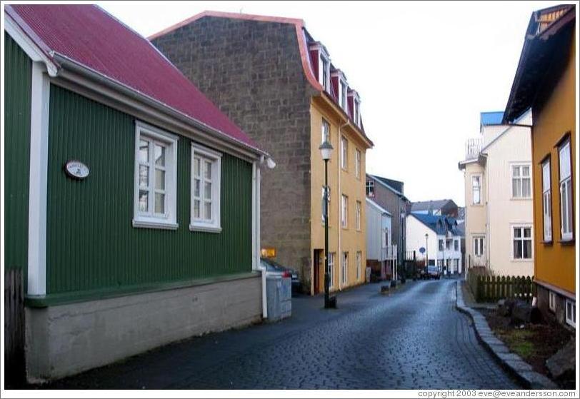 Houses in old town Reykjavik.