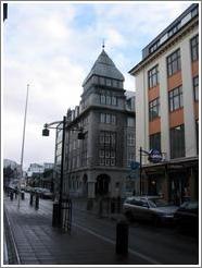 Bankastr&aelig;ti, a street in old town Reykjavik.