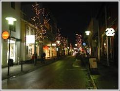 Smi&thorn;just&iacute;gur, a street in old town Reykjavik.