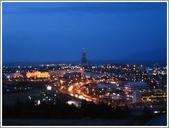 View of Reykjavik from the Perlan restaurant.