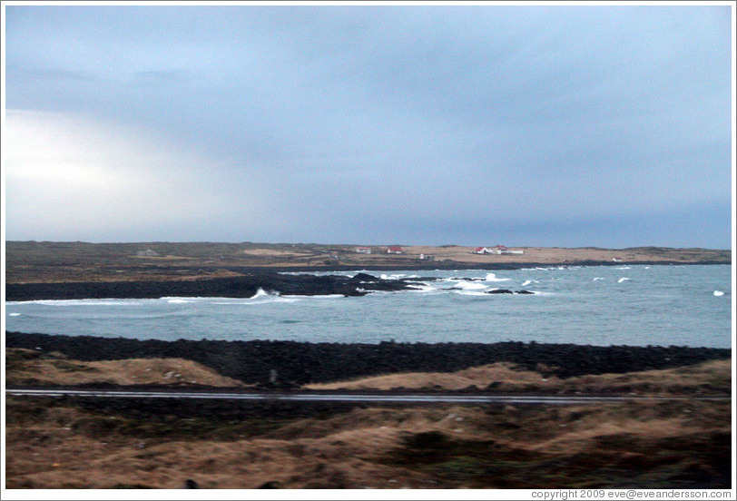 Iceland's volcanic coast.