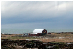 Building on Iceland's volcanic coast.