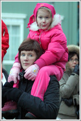 Icelandic woman and daughter.