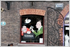 Guiness painting on pub in Temple Bar.