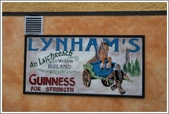 "Guinness For Strength" -- on a pub in a tiny town south of Dublin.