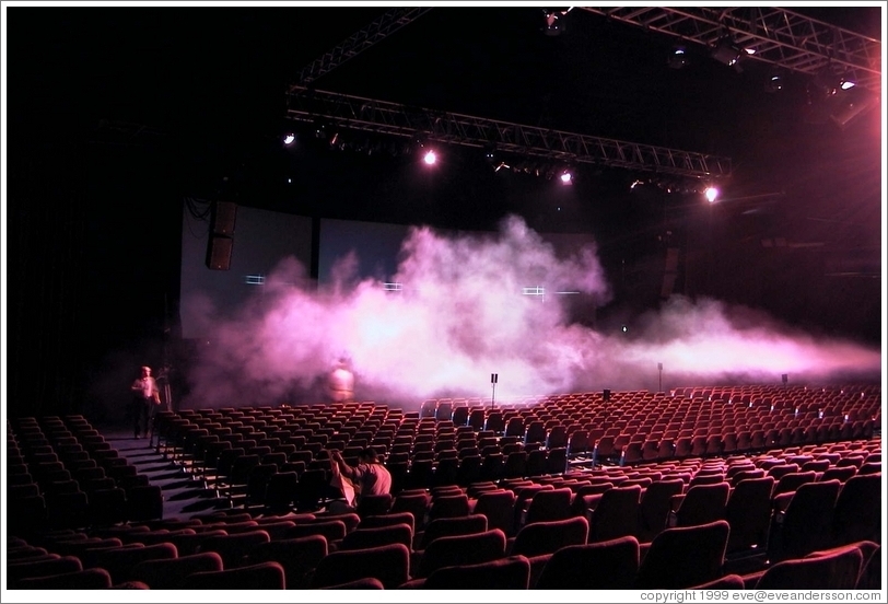 Smoke machines at Andersen Consulting conference.