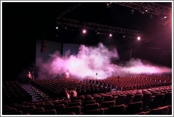 Smoke machines at Andersen Consulting conference.